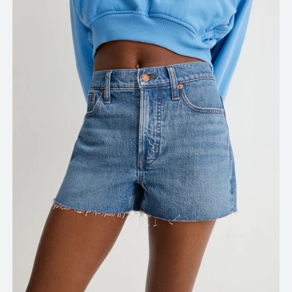 MADEWELL The Perfect Jean Shorts hi rise stretch denim sz28 - Picture 1 of 10